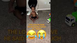 Toddler Reacts To Car Being Touched [upl. by Eilsel]