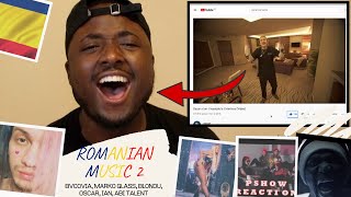 REACTING TO ROMANIAN MUSIC 2  BvcoviaOscar Abi Talent Blondu Ian Azteca Sezu [upl. by Aenneea]