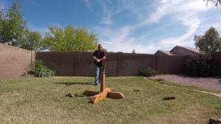 Cutting tatami with a custom HT Longsword from the Printed Armoury [upl. by Carl]