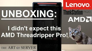 Unboxing Lenovo ThinkStation P620  I didnt expect this AMD Threadripper Pro [upl. by Adnomal]