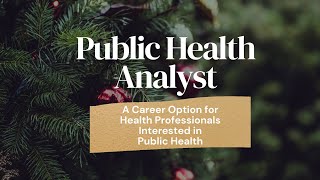 Public Health Analyst Career Secrets Job Description Salary amp CertificationsCareermas Day 11 [upl. by Namyw]