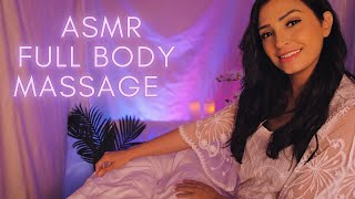 ASMR Full Body Massage Roleplay  Scalp Face Legs amp Foot Massage  ASMR Massage with Music Option [upl. by Ylecara]