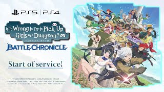 Is It Wrong to Try to Pick Up Girls in a Dungeon Battle Chronicle  PlayStation Launch Trailer EN [upl. by Harneen]