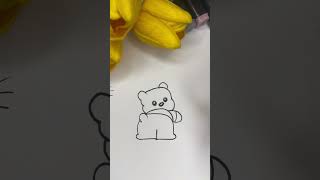 Inchpes nkarel arjuk 🐻 art նկարչություն drawing нарисовать sketch рисую portrait [upl. by Edan]