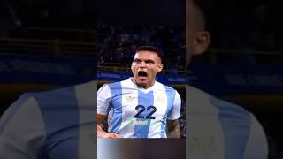 Argentina vs Peru 🔥 Lautaro Martinez Bicycle kick goal today youtubeshorts football messi [upl. by Lehcim]