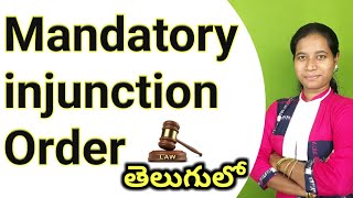 mandatory injunction order explained in telugu [upl. by Ainel]