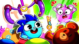 My Friend Is Trapped Song 🔐 Game Challenge Funny Kids Songs 😻🐨🐰🦁And Nursery Rhymes by Baby Zoo [upl. by Tempest60]