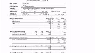 Reisekostenabrechnung mit Excel [upl. by Imojean]