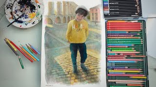 Child and Aqueduct of Segovia drawing [upl. by Rodrique243]