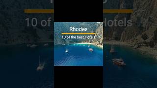 Rhodes 10 Best Hotels travel rhodes hotel shorts holiday greekislands vacation [upl. by Lauri]