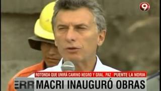 Macri inauguró obras [upl. by Ronoc]