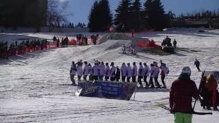 Skifasching Oberwiesenthal 2017 närrisches Treiben auf dem Skihang [upl. by Esbenshade]