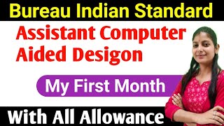 BUREAU INDIAN STANDARDS Assistant COMPUTER AIDED DESIGON First Month Salary slip 💥 DA HRA TA All [upl. by Adnarom]