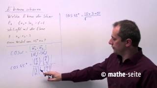 Ebenenschar die Ebenengleichung enthält Parameter Beispiel 3  V0801 [upl. by Dennet]