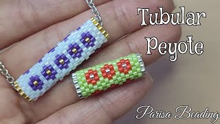 Beaded Tubular Peyote Component  Easy way to do Odd Count Peyote stitch 😉 [upl. by Ivor878]