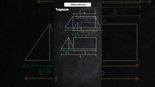 area of trapezium formula proofing ytshorts mathematical knowledgefacts maths shorts [upl. by Aretina285]