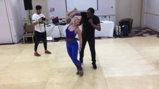 Biskit amp Paola dancing Bachata at 1st Scottish Sensual Festival 2017 Edimburgh UK [upl. by Moore291]