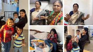 ❤️Amma amp Perimma Sharing 🤰Anusha Pregnancy with you all  4 Kids in One Frame  Amma Veetu Vlog [upl. by Asilana]