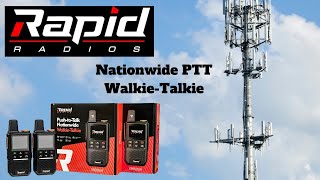 RAPID RADIOS Push To Talk Nationwide WalkieTalkies  Review [upl. by Dong172]