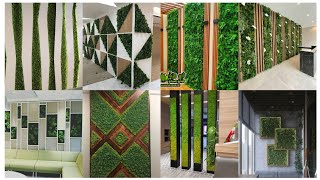 stylish modern artificial grass wall decor ideas walldecor [upl. by Gertrude498]