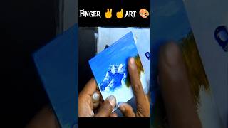 Create finger wonderlandpainting newyoutuber fingerpaintingideas shortvideo viralunique [upl. by Yltneb]