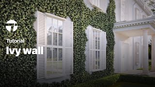 How to create an ivy wall  Twinmotion Tutorial [upl. by Grant]