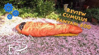 Review Cumulus Panyam 600  ultralight gear  ultraleichter Daunenschlafsack [upl. by Tonia]