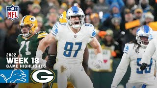 Detroit Lions vs Green Bay Packers  2022 Week 18 Game Highlights [upl. by Detta956]