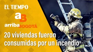 En cenizas quedaron más de 20 viviendas por un incendio en el barrio Divino Niño de Ciudad Bolívar [upl. by Rabi851]