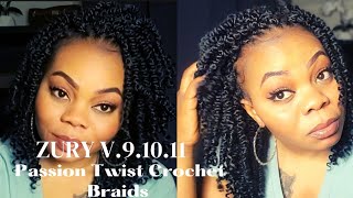 Zury V 91011 Passion Twist Crochet Braids for Protective hairstyles  No Tension Easy and Simple [upl. by Roberta557]