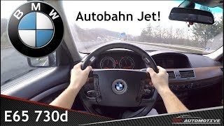 BMW 730d E65 2003 POV Test Drive  Acceleration 0  222 kmh [upl. by Breanne319]