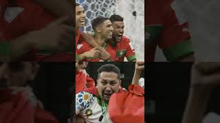 That feeling when Achraf Hakimi sent Morocco to the QuarterFinals for the first time [upl. by Banyaz]