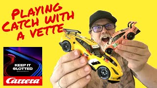 Slot Car Fun Playing Catch With A Corvette [upl. by Udele]