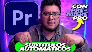 Subtitulos AUTOMATICOS con PREMIERE PRO [upl. by Yltsew]