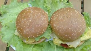 Burger Easy Recipe Berger Recipe At Home burger  egg cheese burgerberger my Happy Vlogs [upl. by Farrand]