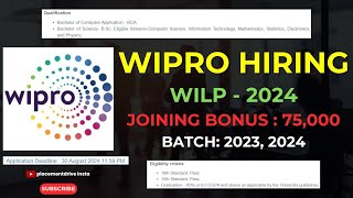 Wipros WILP 2024 Earn While You Learn [upl. by Neiv]