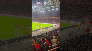 ajax excelsior penalty soccer crowd waving fside arena amsterdam goal [upl. by Nahrut483]