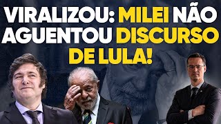 Roubou a cena Milei não aguentou discurso de Lula pôs mão na cabeça e deu risada [upl. by Salba]