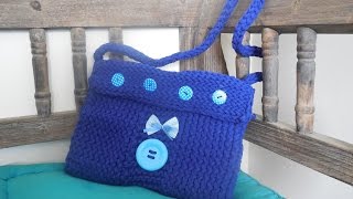 Tas breien met textielgaren [upl. by Kimber]