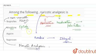 Among the following  narcotic analgesic is  CLASS 12  CHEMISTRY IN EVERYDAY LIFE  CHEMISTRY [upl. by Kcirrem]