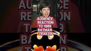 Batman 1989 trailer audience reaction batman michaelkeaton [upl. by Anaujahs]