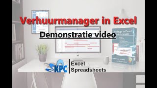 Verhuurmanager in Excel ✅ Demonstratie video [upl. by Ydualc]