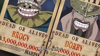 Dorry and Brogys New Bounties after Egghead Island arc  One Piece 1110 [upl. by Gallard461]