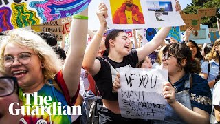 Climate strike huge crowds turn out for climate protests in Australia and AsiaPacific [upl. by Llertnov]