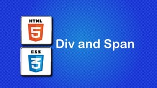 HTML5 and CSS3 Beginner Tutorial 19  Div and Span [upl. by Cogan]