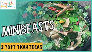 PLAY INSPIRATION  How to make a Minibeasts Small World  Minibeasts Tuff Tray [upl. by Aurea]