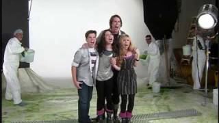 iCarly Behind the Scenes Getting Slimed [upl. by Arihsak]