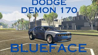 Drift Zone Drifting Dodge Challenger Demon 170 Blueface BABY [upl. by Abil601]