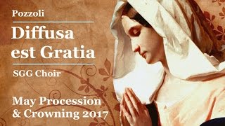 Diffusa Est Gratia by E Pozzoli May Procession 2017 [upl. by Aleakcim]