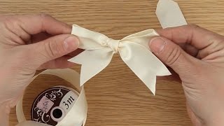 How to Tie A Ribbon Bow  Craft Techniques [upl. by Nemraciram477]